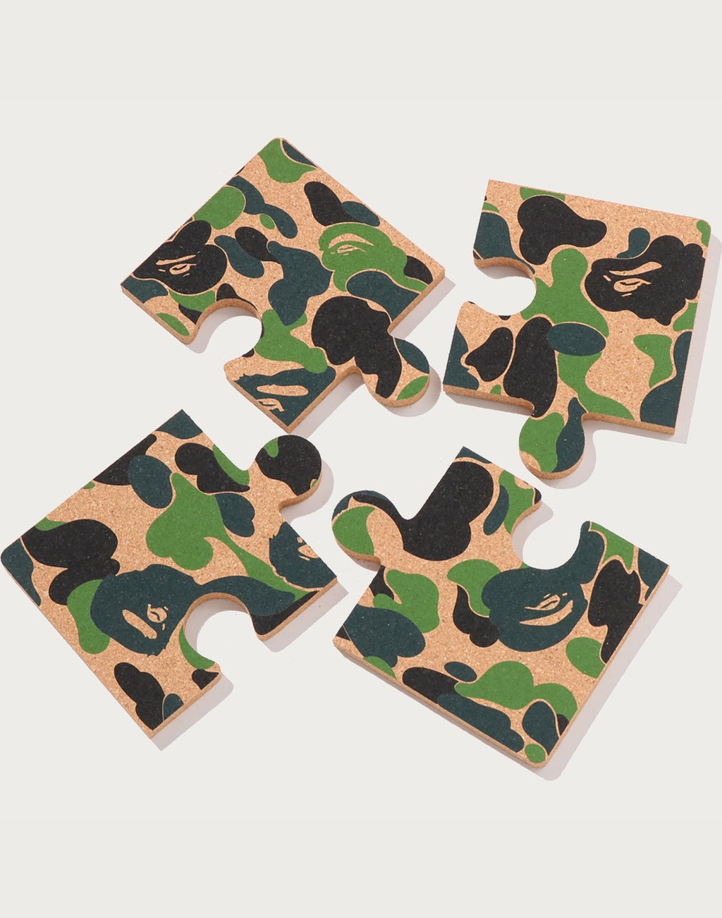 ABC CAMO PUZZLE CORK COASTER