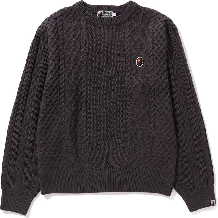 APE HEAD ONE POINT KNIT SWEATER MENS