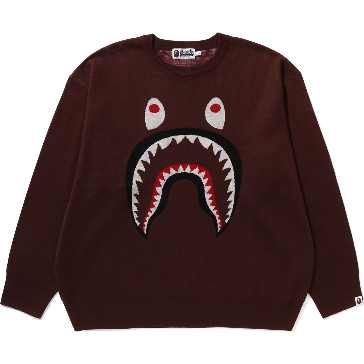 SHARK JACQUARD KNIT SWEATER MENS – us.bape.com