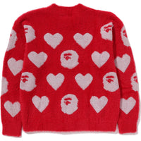 I LOVE BAPE MONOGRAM WOOL MIX SWEATER LADIES