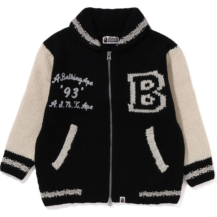 A BATHING APE COWICHAN CARDIGAN LADIES