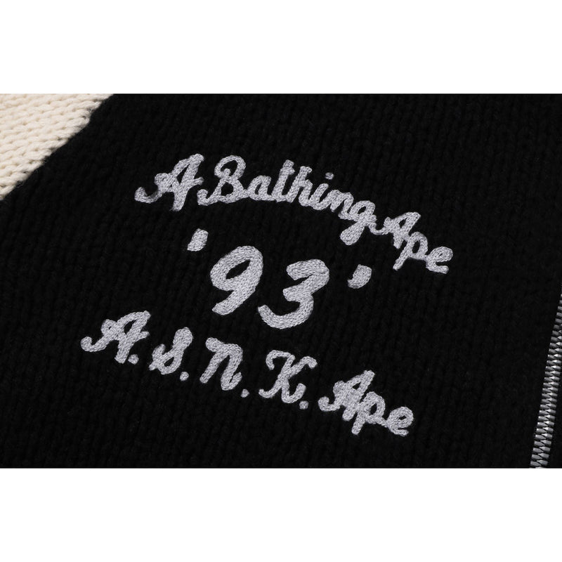 A BATHING APE COWICHAN CARDIGAN LADIES