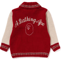 A BATHING APE COWICHAN CARDIGAN LADIES