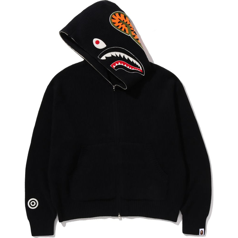 SHARK FULL ZIP KNIT HOODIE MENS