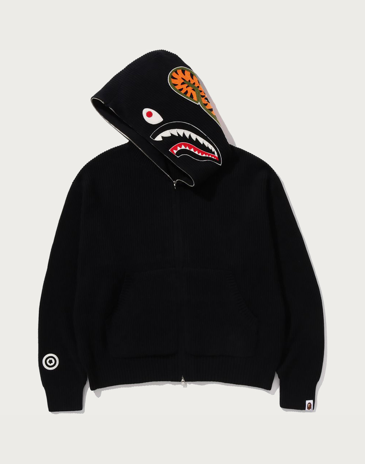 SHARK FULL ZIP KNIT HOODIE MENS