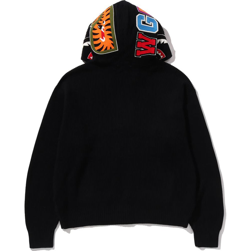 SHARK FULL ZIP KNIT HOODIE MENS