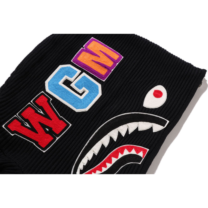 SHARK FULL ZIP KNIT HOODIE MENS