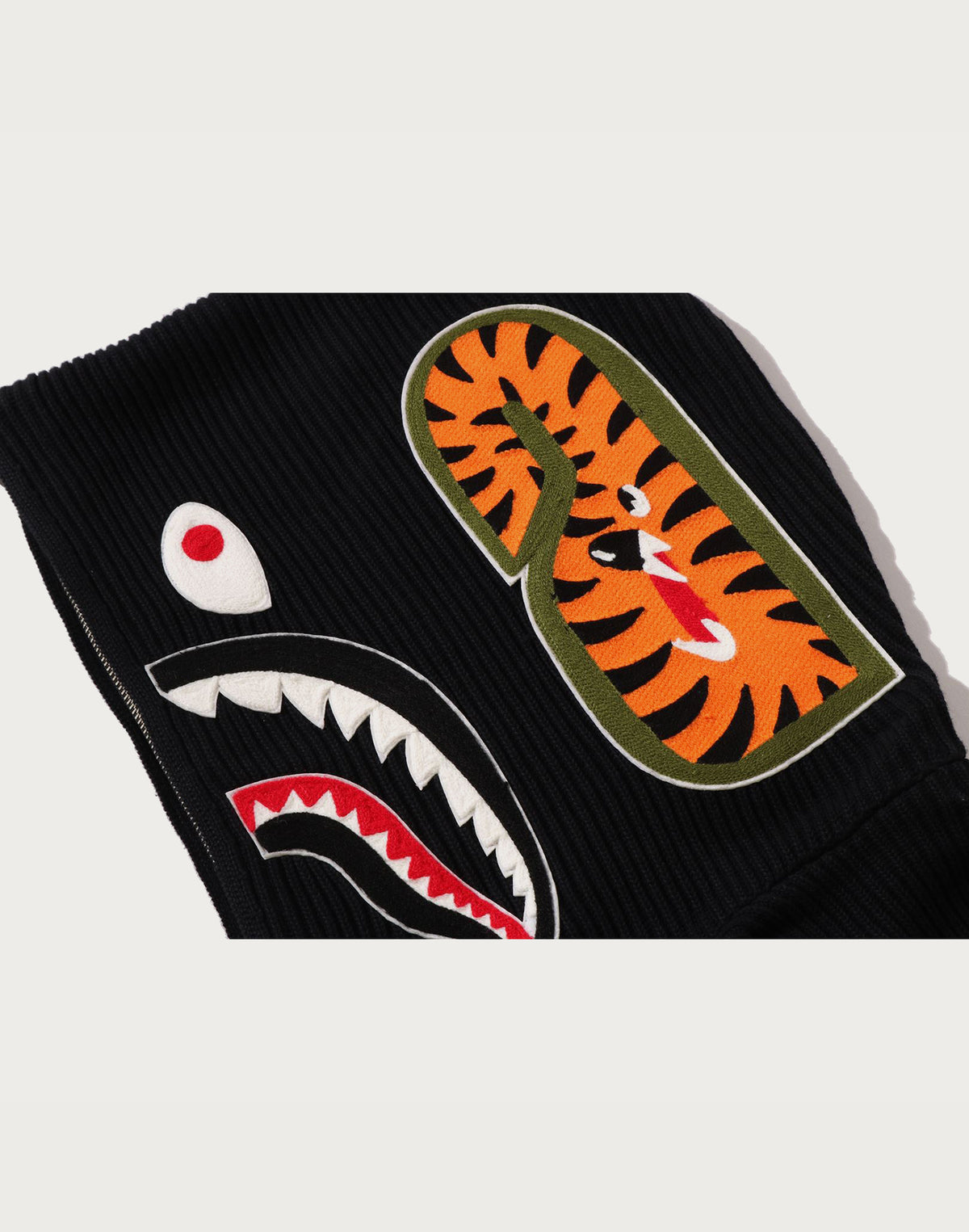 SHARK FULL ZIP KNIT HOODIE MENS