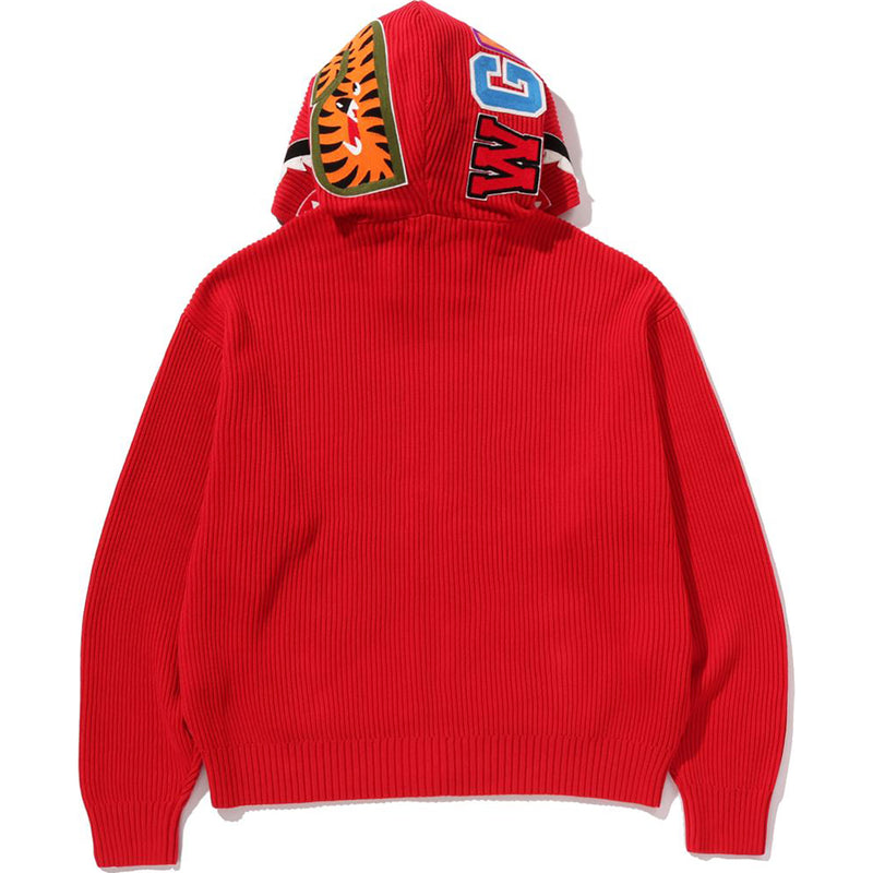 SHARK FULL ZIP KNIT HOODIE MENS