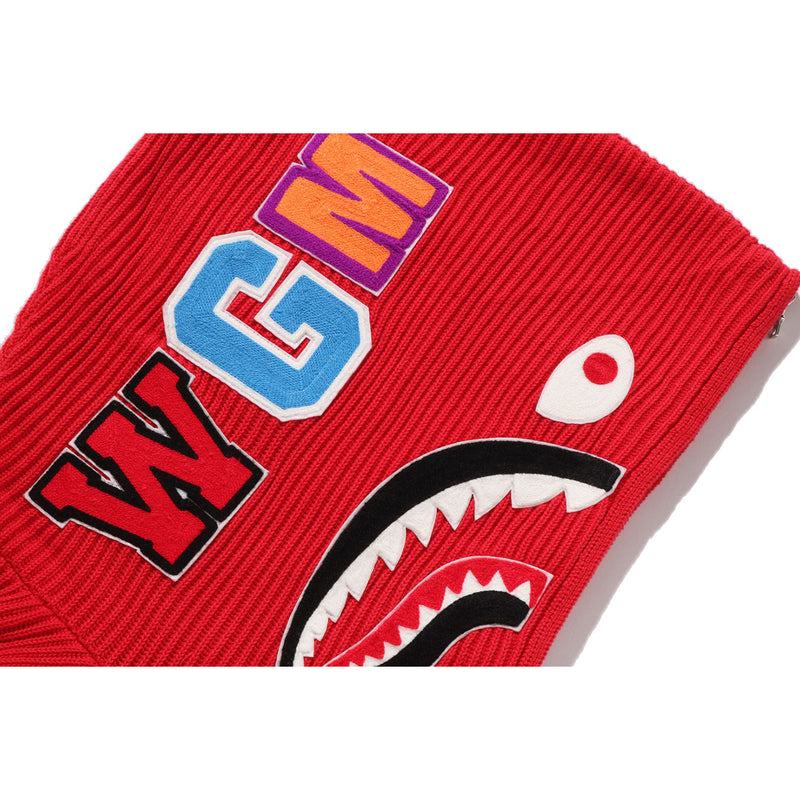 SHARK FULL ZIP KNIT HOODIE MENS