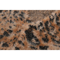 WILD LEOPARD PATTERN SHAGGY KNIT CARDIGAN LADIES