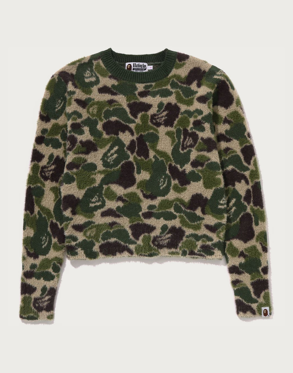 ABC CAMO SHAGGY SWEATER LADIES