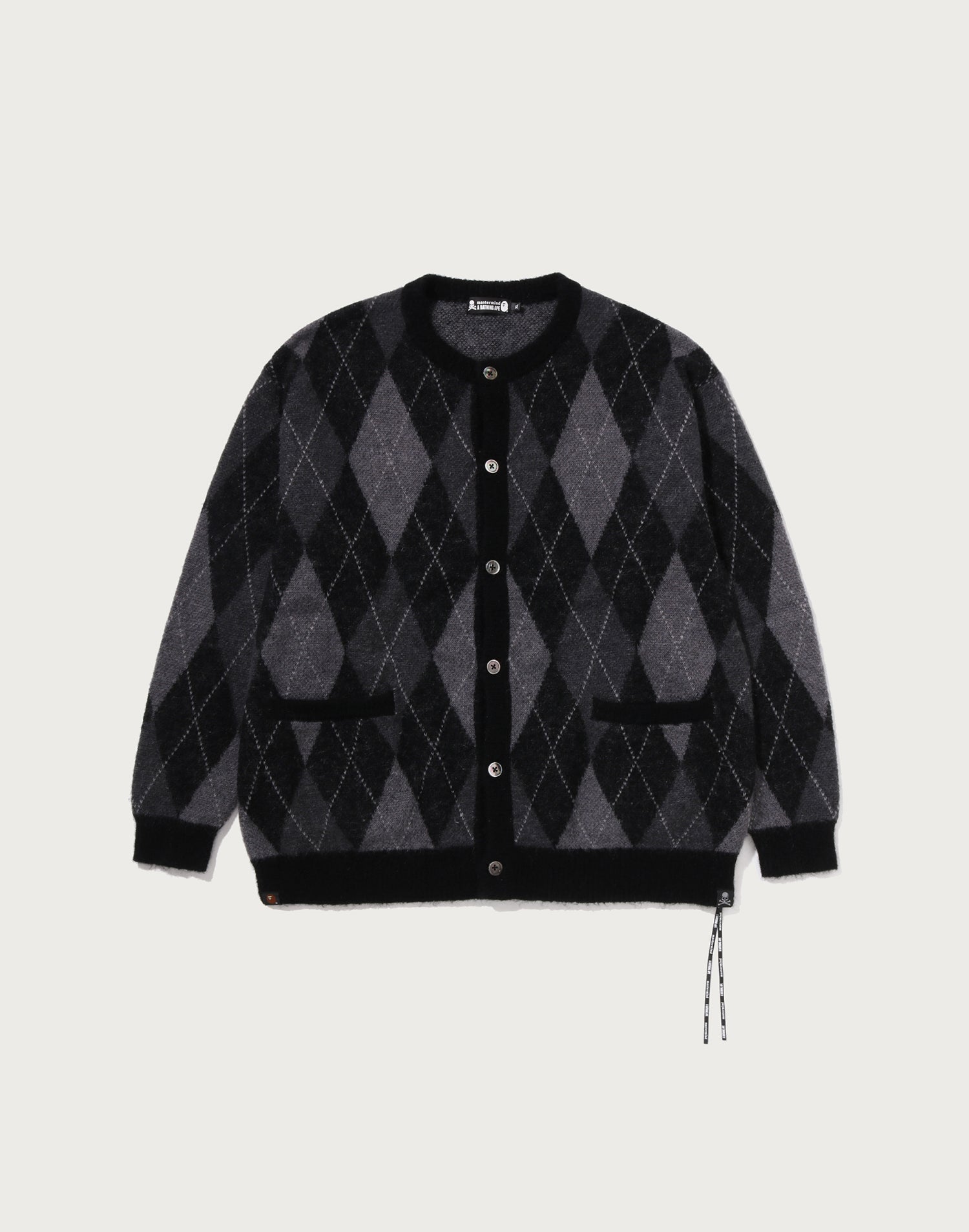 MM BAPE ARGYLE CHECK MOHAIR KNIT MENS