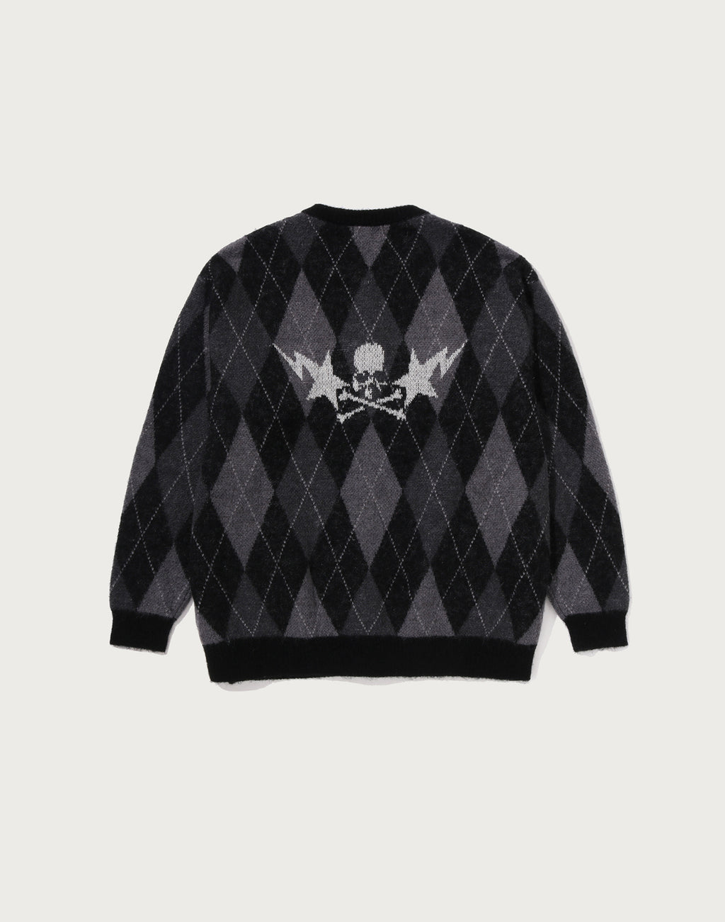 MM BAPE ARGYLE CHECK MOHAIR KNIT MENS