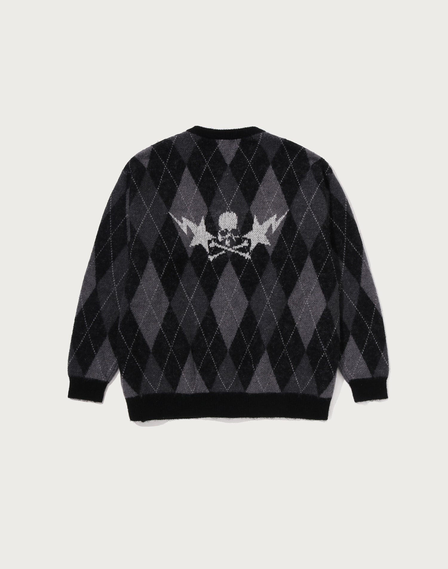 MM BAPE ARGYLE CHECK MOHAIR KNIT MENS