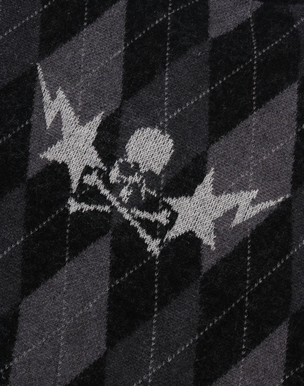 MM BAPE ARGYLE CHECK MOHAIR KNIT MENS