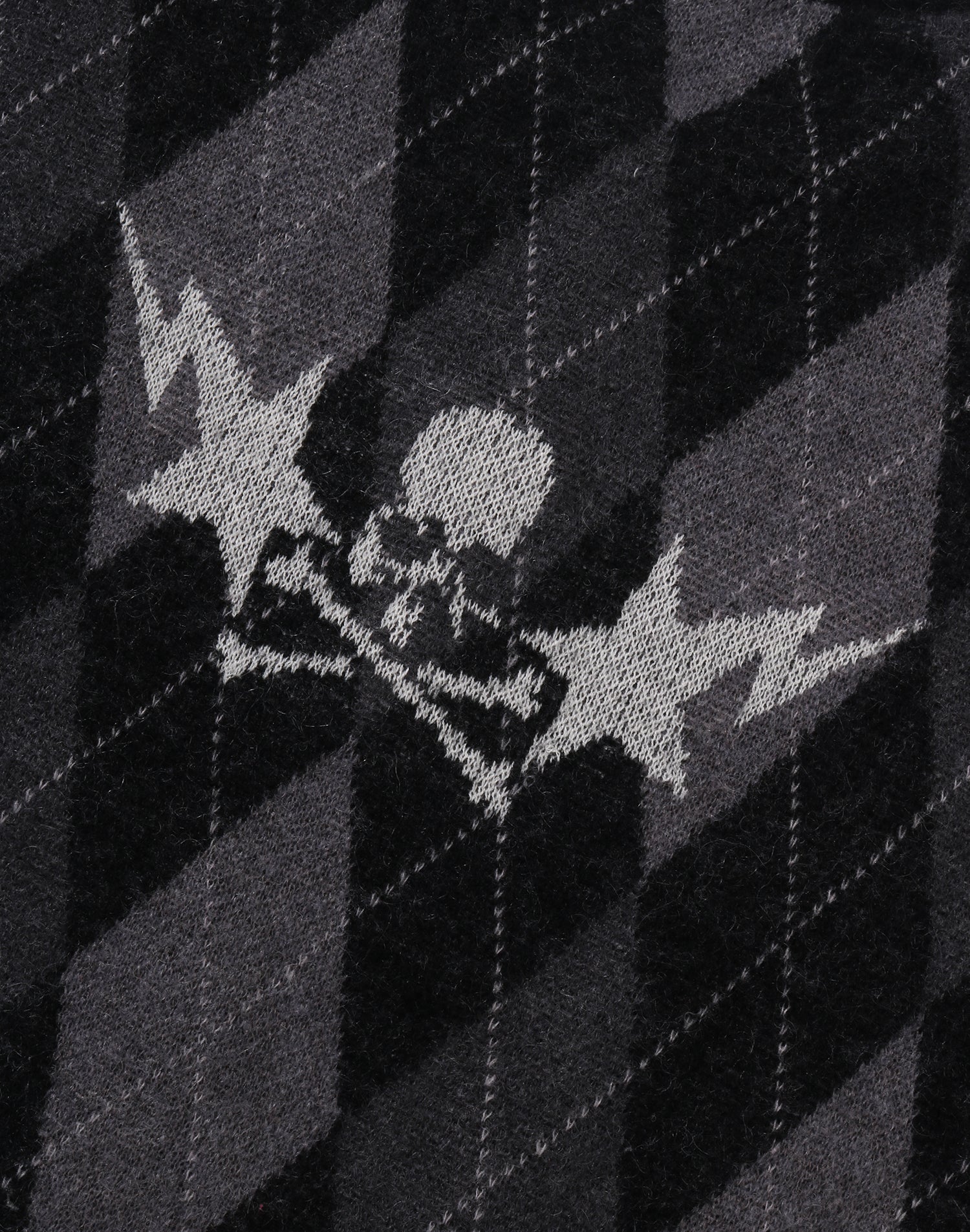MM BAPE ARGYLE CHECK MOHAIR KNIT MENS