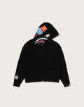 CABLE KNIT SHARK RELAXED FIT FULL ZIP HOODIE MENS
