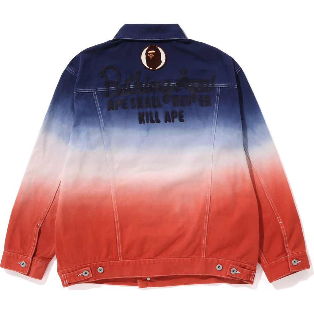 GRADATION CHAMPION LOOSE FIT DENIM JACKET MENS | us.bape.com