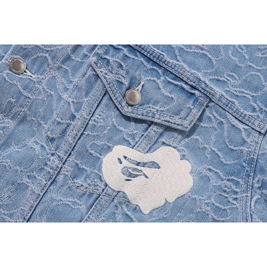 LINE CAMO DENIM JACKET MENS