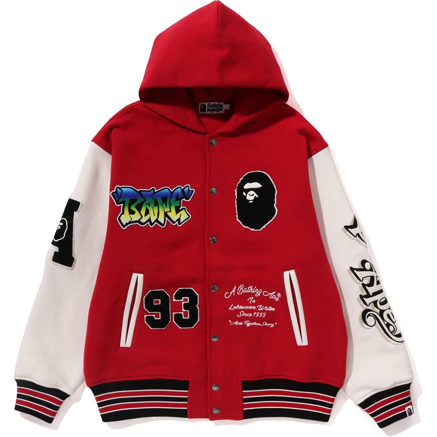 Bape varsity hoodie on sale