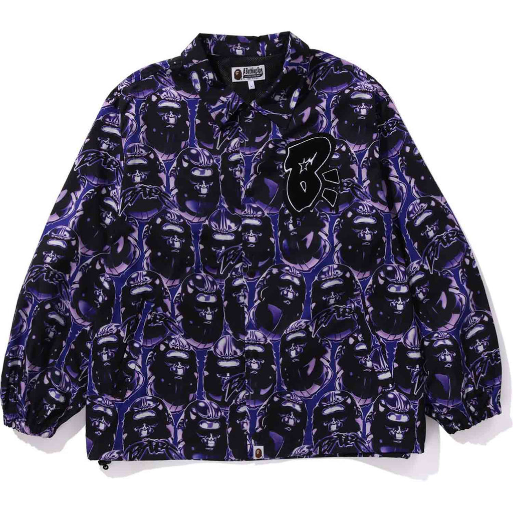 APE HEAD GRAFFITI COACH JACKET RELAXED FIT MENS | us.bape.com