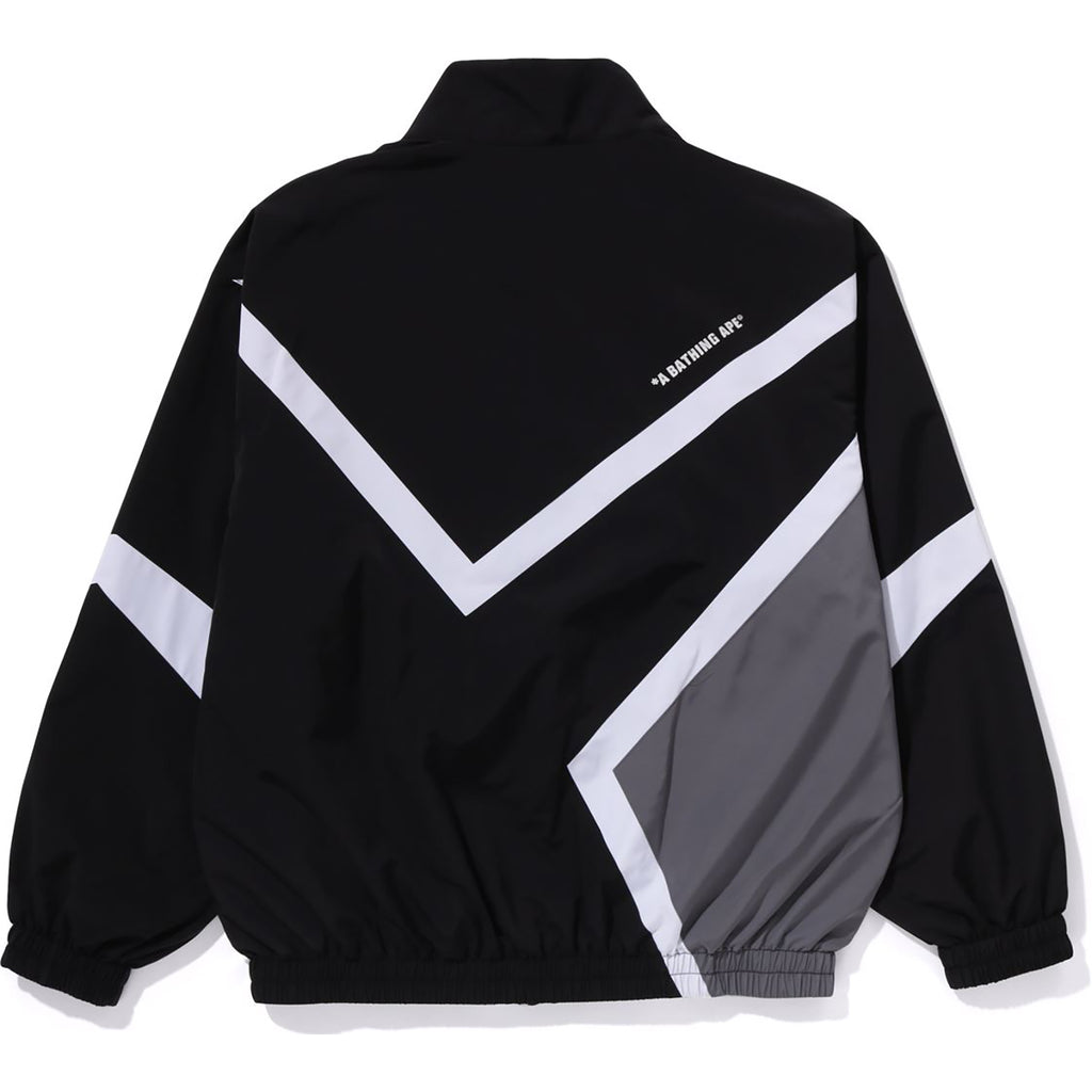 COLOR BLOCKING METAL LOGO PIN TRACK JACKET MENS | us.bape.com