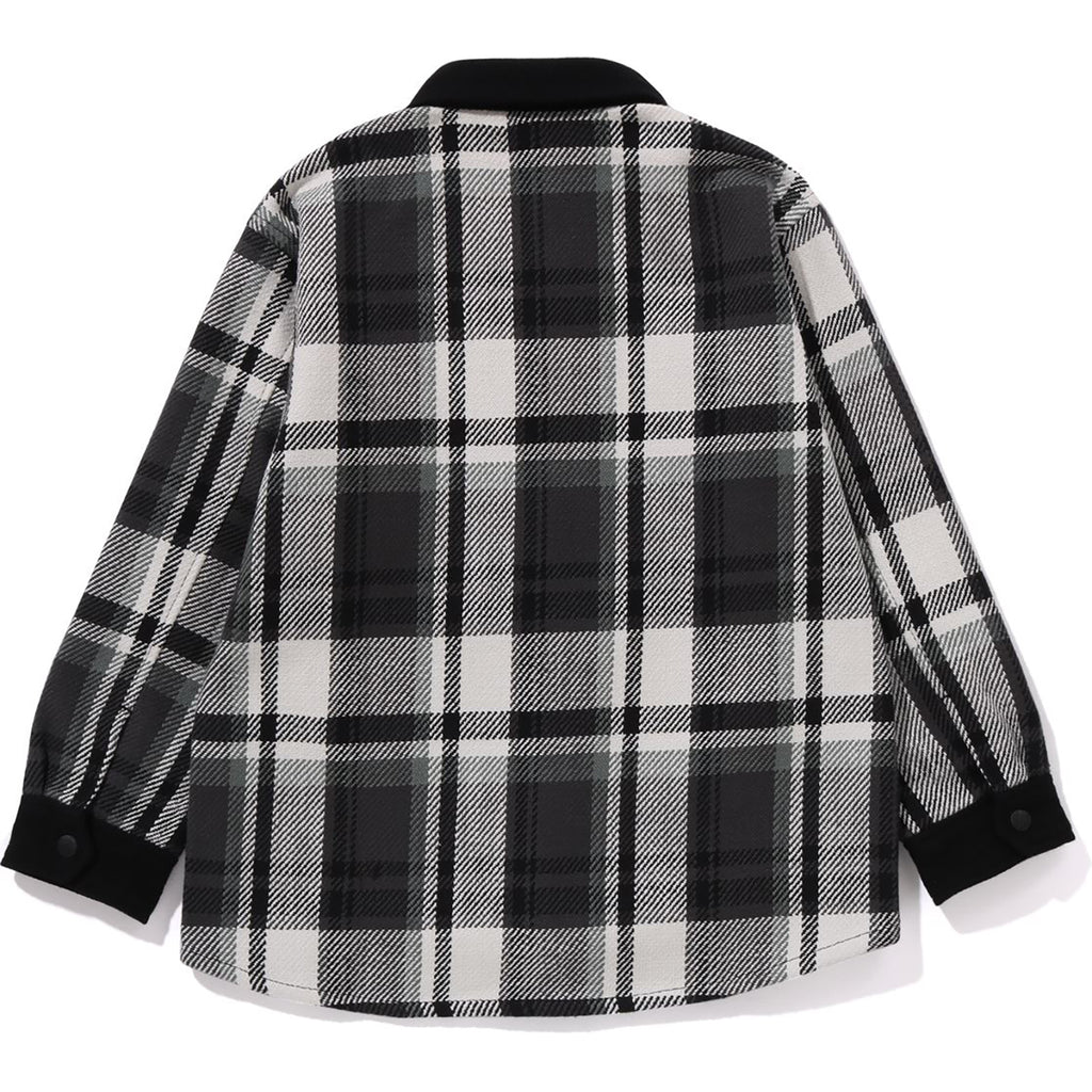 BAPE CHECK APE HEAD SHIRT JACKET RELAXED FIT KIDS