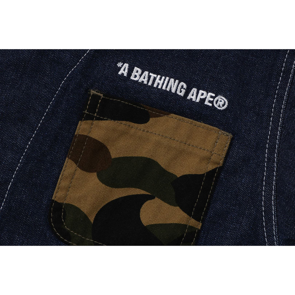 Bape Camo Over Denim Jacket