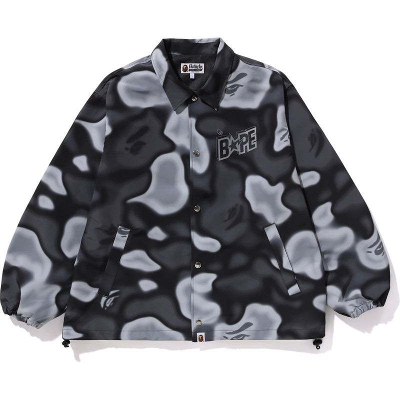 Camo Bape Coach Jacket Black LIQUID CAMO BAPE STA COACH JACKET