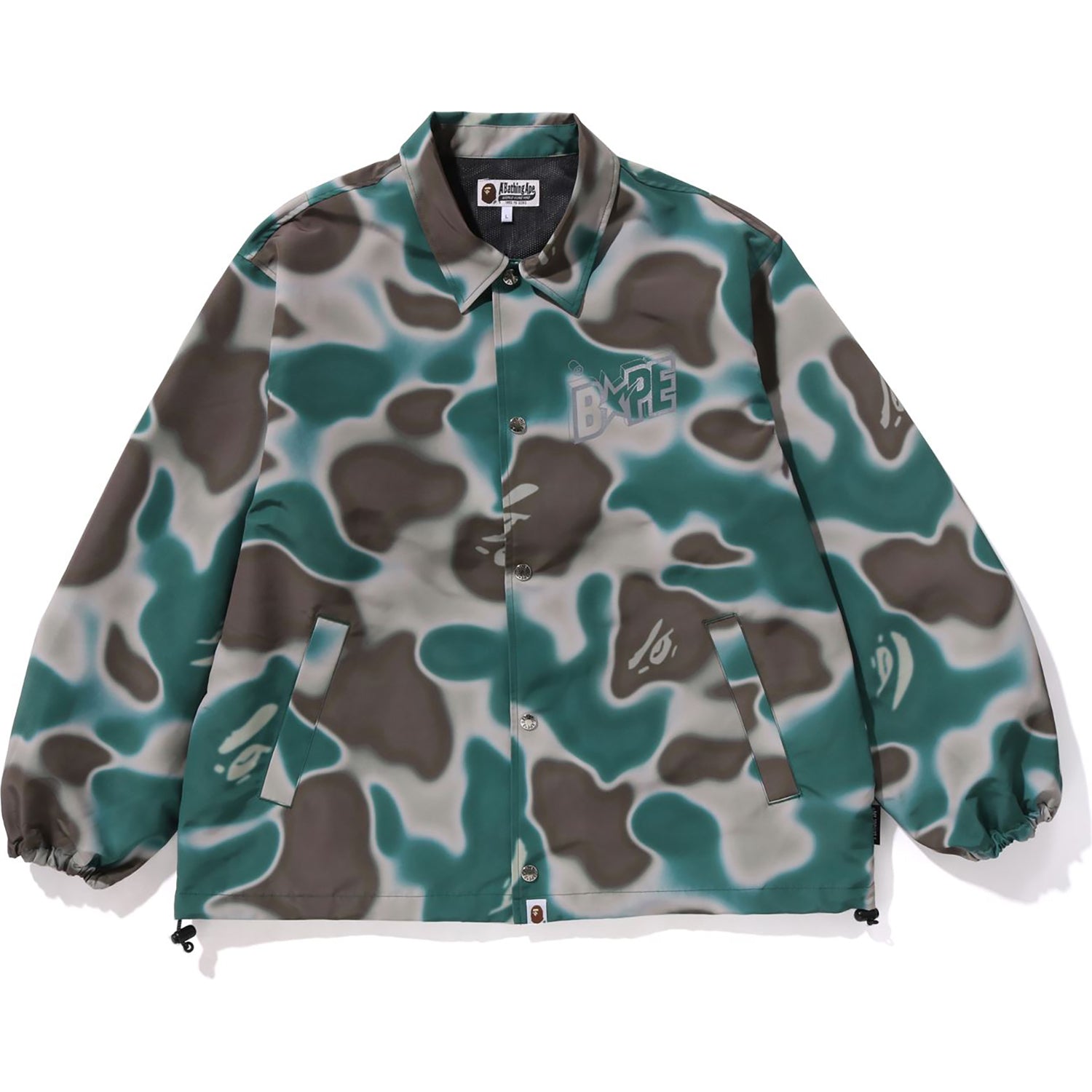 LIQUID CAMO BAPE STA COACH JACKET RELAXED FIT MENS