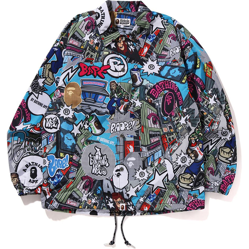 COMIC ART COACH JACKET MENS | us.bape.com