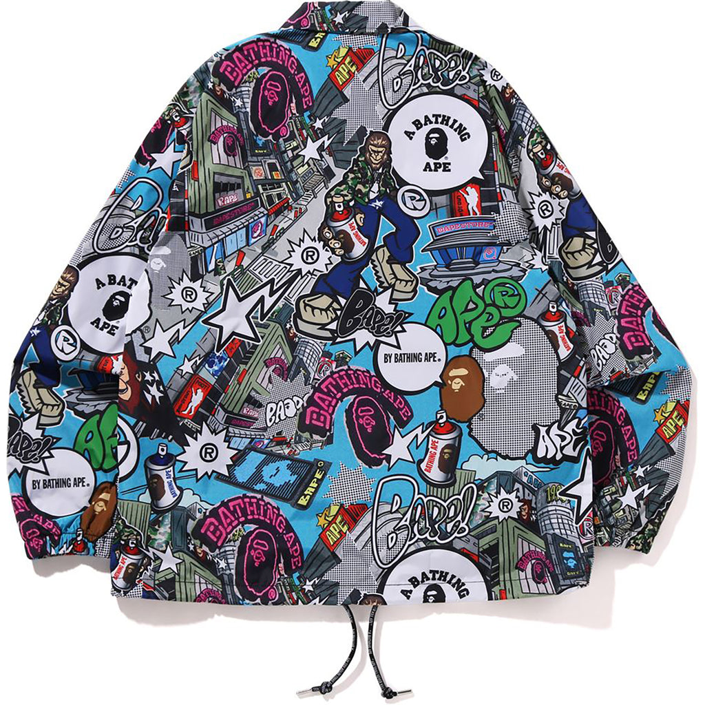 COMIC ART COACH JACKET MENS | us.bape.com