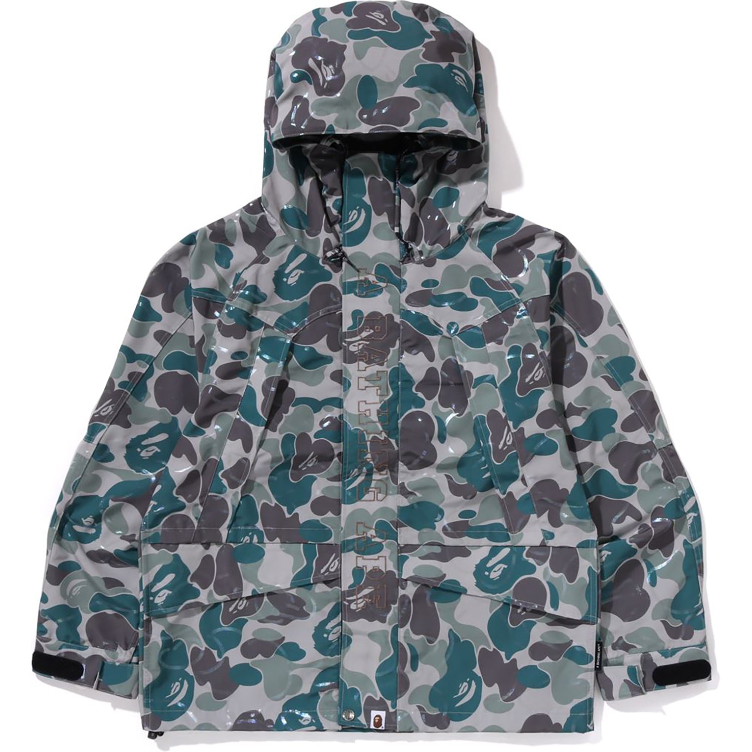 Bape Laminated Camo Snowboard Jacket Beige