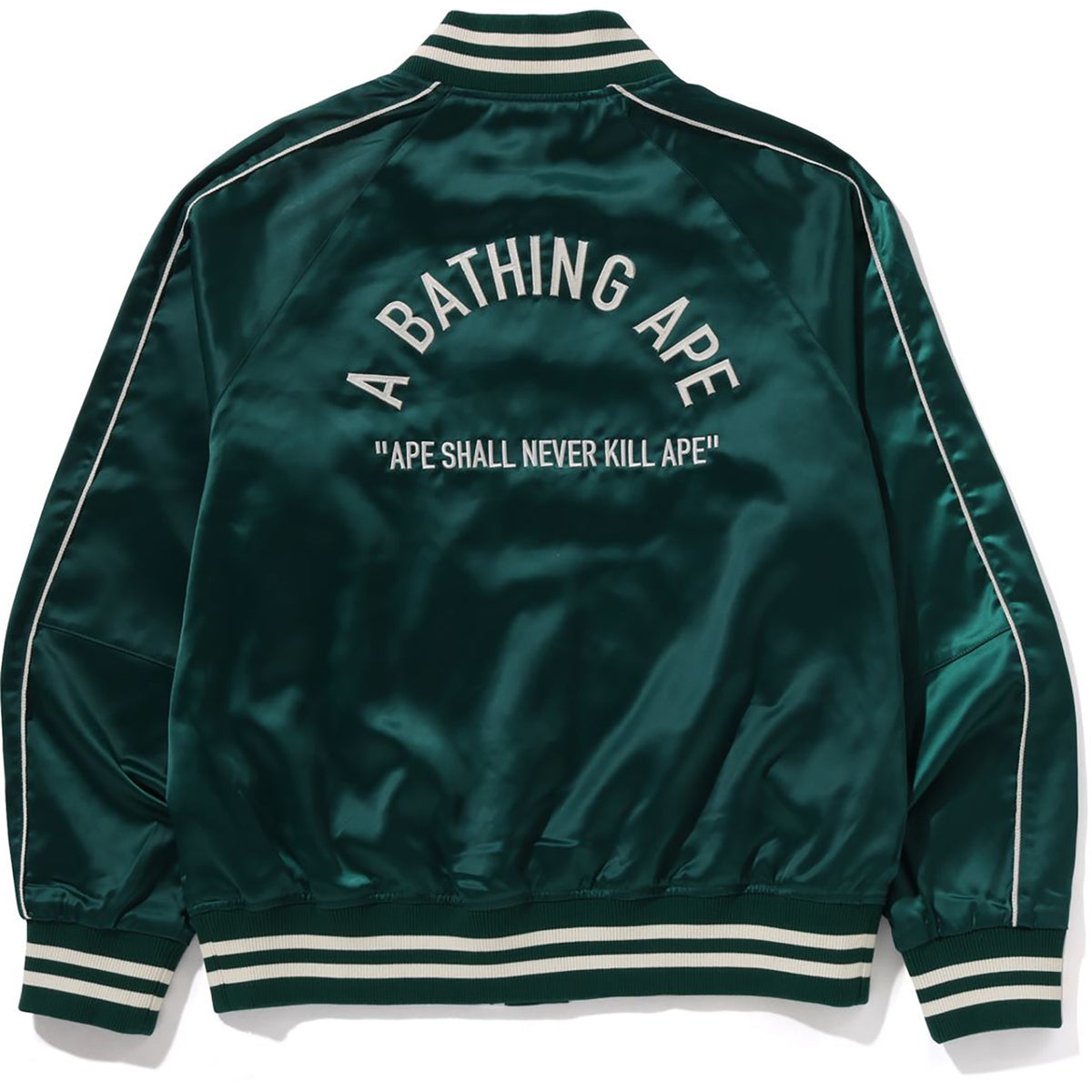 A BATHING APE NYLON VARSITY JACKET MENS