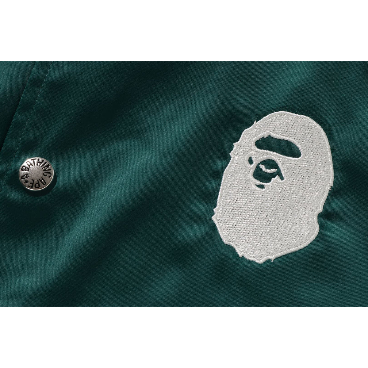 A BATHING APE NYLON VARSITY JACKET MENS