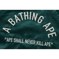 A BATHING APE NYLON VARSITY JACKET MENS