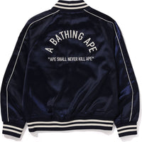 A BATHING APE NYLON VARSITY JACKET MENS