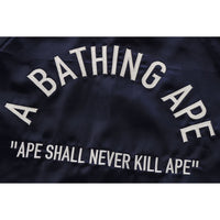 A BATHING APE NYLON VARSITY JACKET MENS