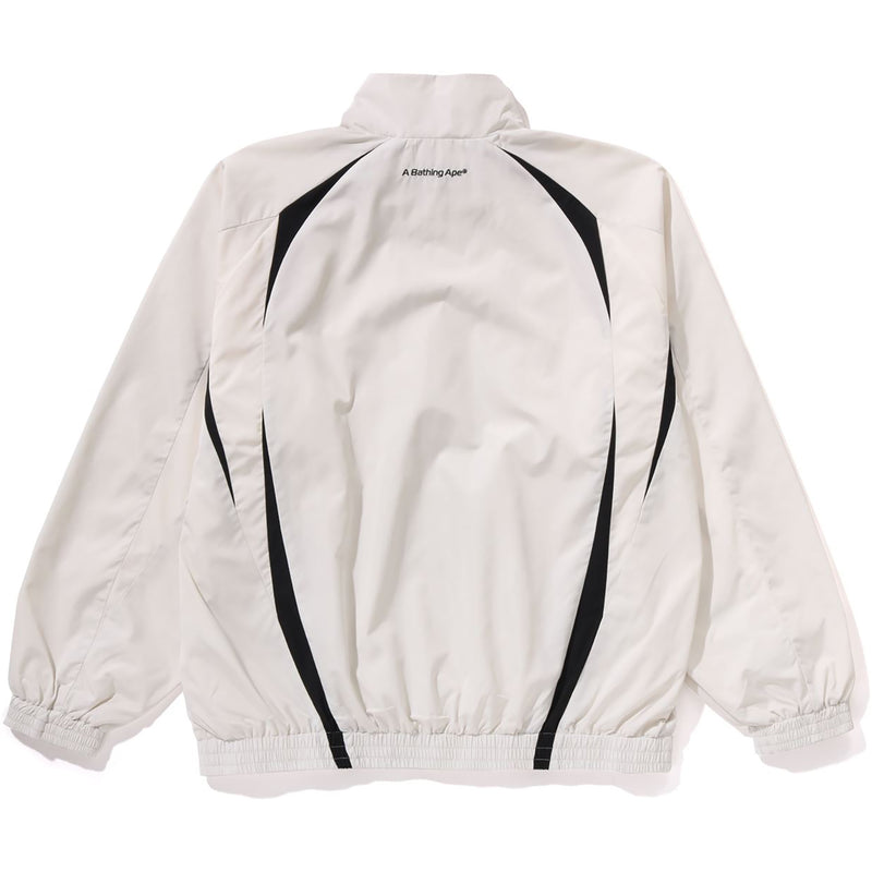 BATHING APE LOGO NYLON TRACK JACKET MENS