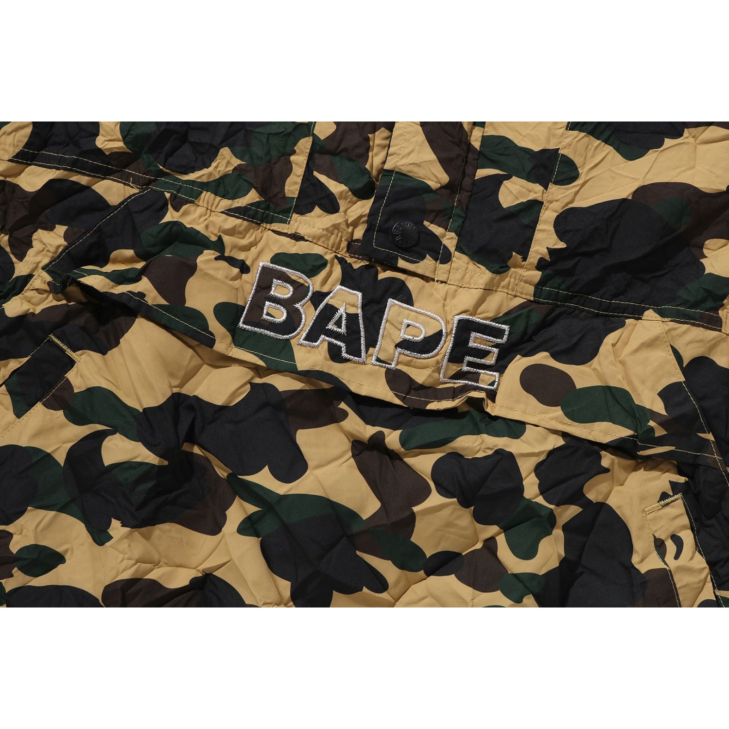 CRINKLE EFFECT 1ST CAMO HALF ZIP HOODIE JACKET MENS – us