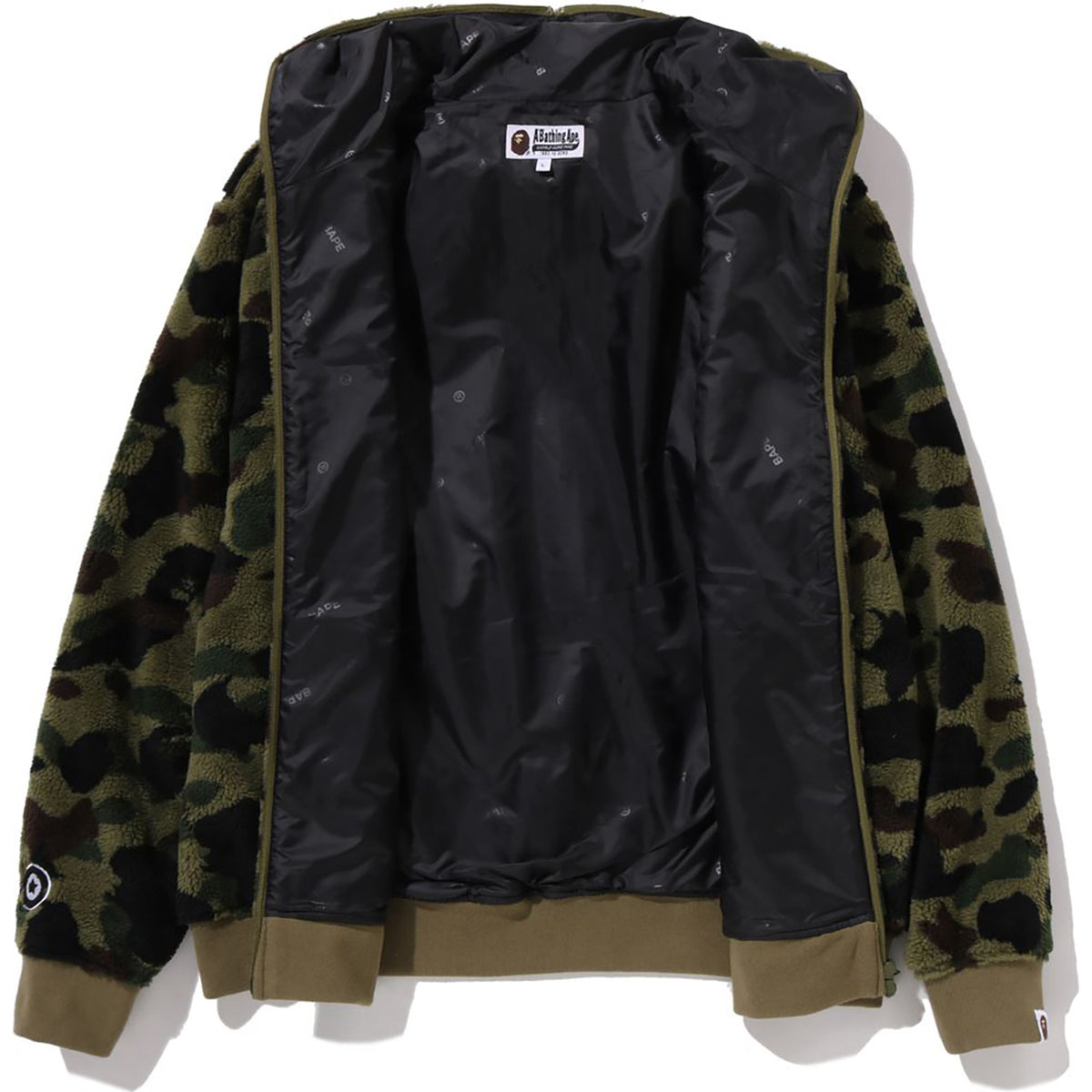 1ST CAMO 2ND SHARK BOA HOODIE JACKET MENS