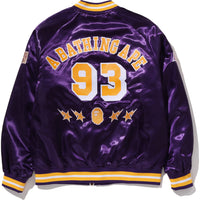 BAPE X M&N NBA - LOS ANGELES LAKERS SATIN JACKET MENS