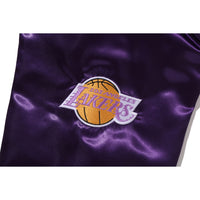 BAPE X M&N NBA - LOS ANGELES LAKERS SATIN JACKET MENS