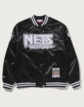 BAPE X M&N NBA - NEW JERSEY NETS SATIN JACKET MENS
