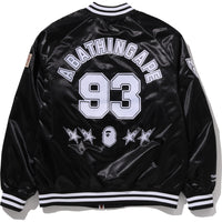 BAPE X M&N NBA - NEW JERSEY NETS SATIN JACKET MENS