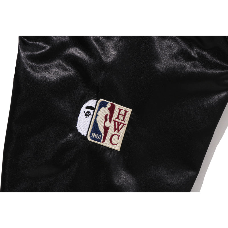 BAPE X M&N NBA - NEW JERSEY NETS SATIN JACKET MENS