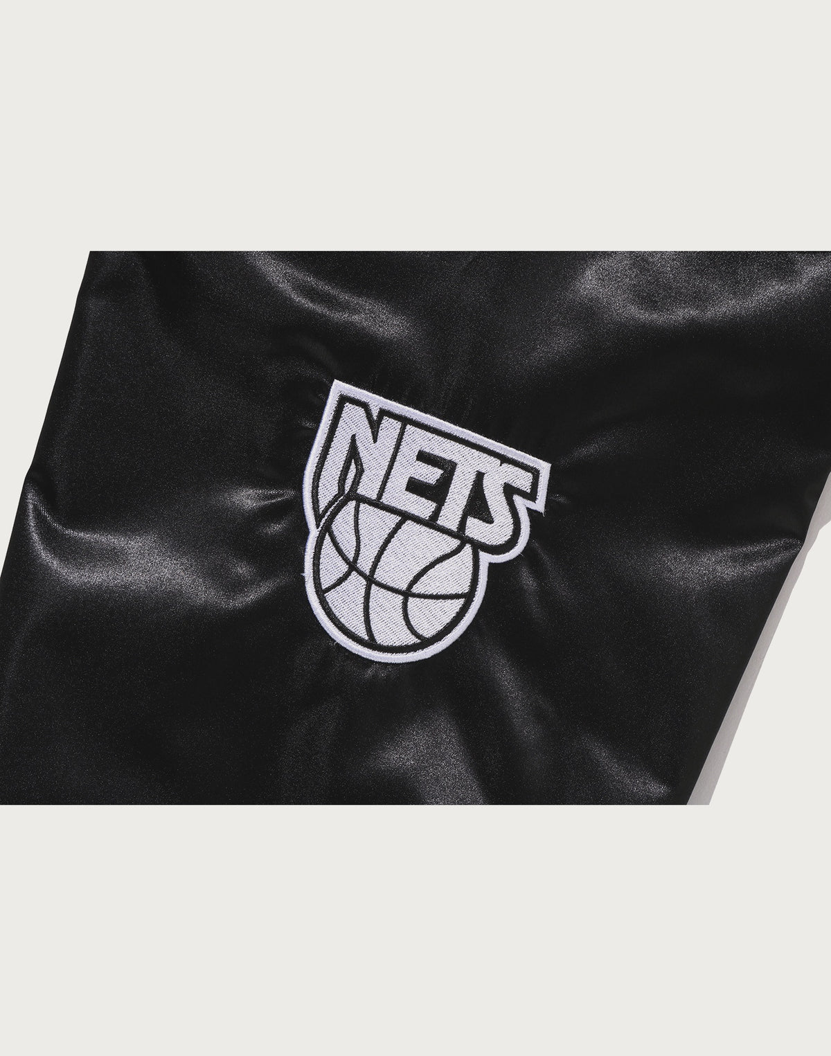 BAPE X M&N NBA - NEW JERSEY NETS SATIN JACKET MENS