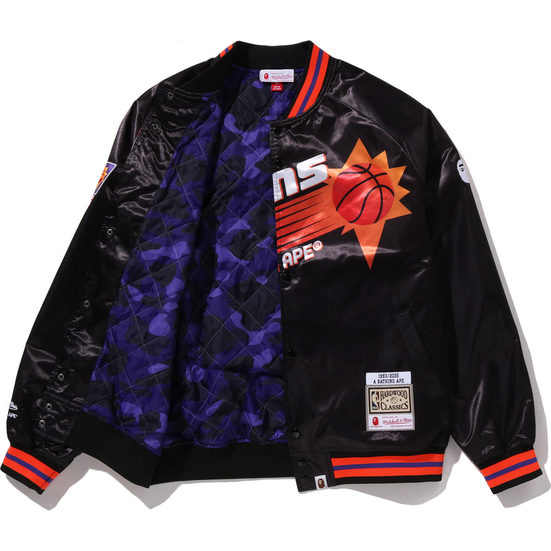 BAPE X M&N NBA - PHOENIX SUNS SATIN JACKET MENS