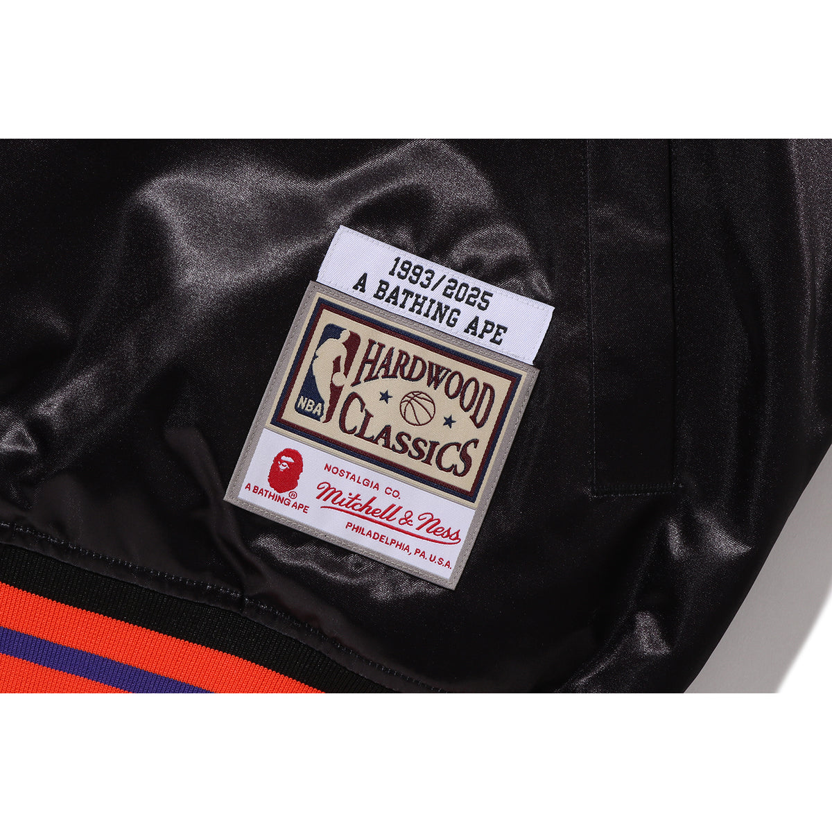 BAPE X M&N NBA - PHOENIX SUNS SATIN JACKET MENS